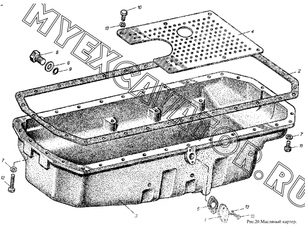 Масляный картер ММЗ Д-260.4