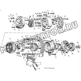 Генератор и его установка ММЗ Д-260.4