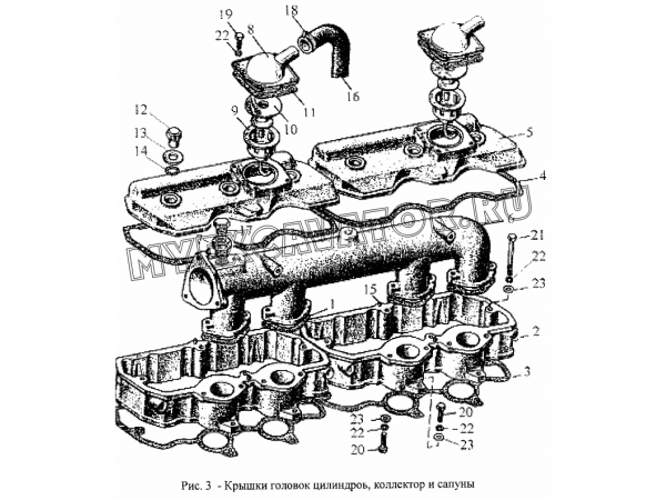 Крышки головок цилиндров ММЗ Д-260.5Е2