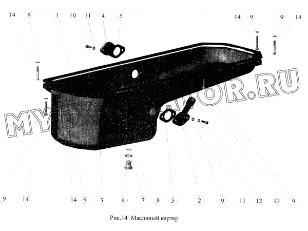 Картер масляный ММЗ Д-260.5Е2