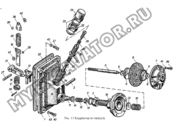 Корректор по наддуву. ММЗ Д-265