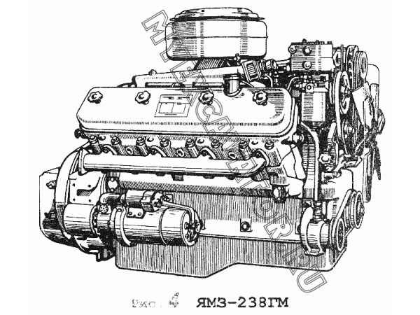 Двигатель ЯМЗ-238ГМ ЯМЗ 236
