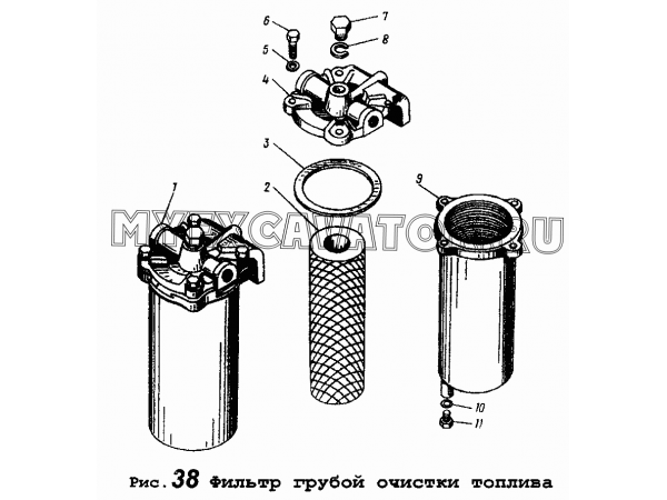 Корпус масляного фильтра ямз 236 старого образца