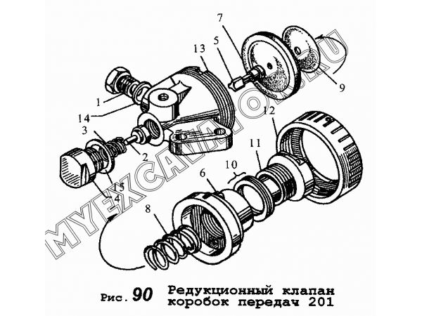 Клапан редукционный ямз 236