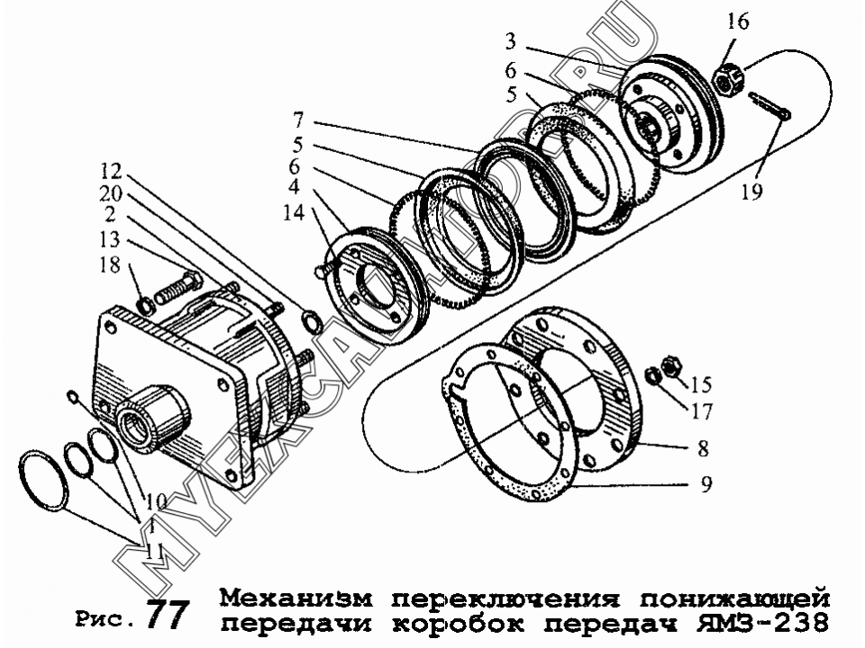 Демультипликатор маз схема