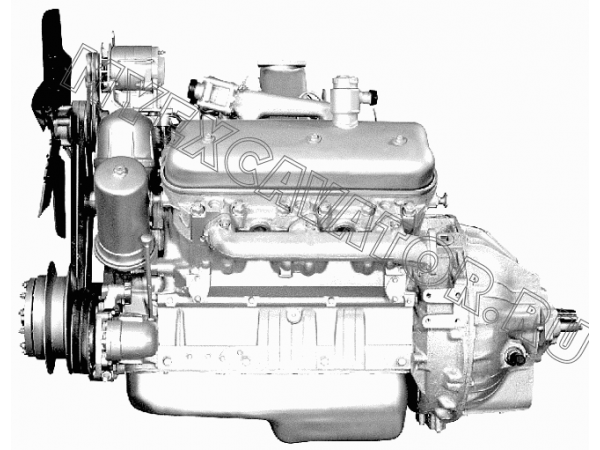 Двигатель ЯМЗ-236ДК-2 в сборе ЯМЗ 236ДК. 