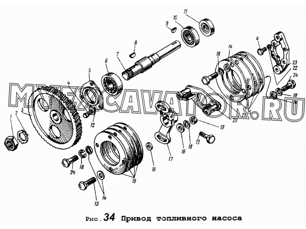 Как разобрать помпу ямз 236 старого образца