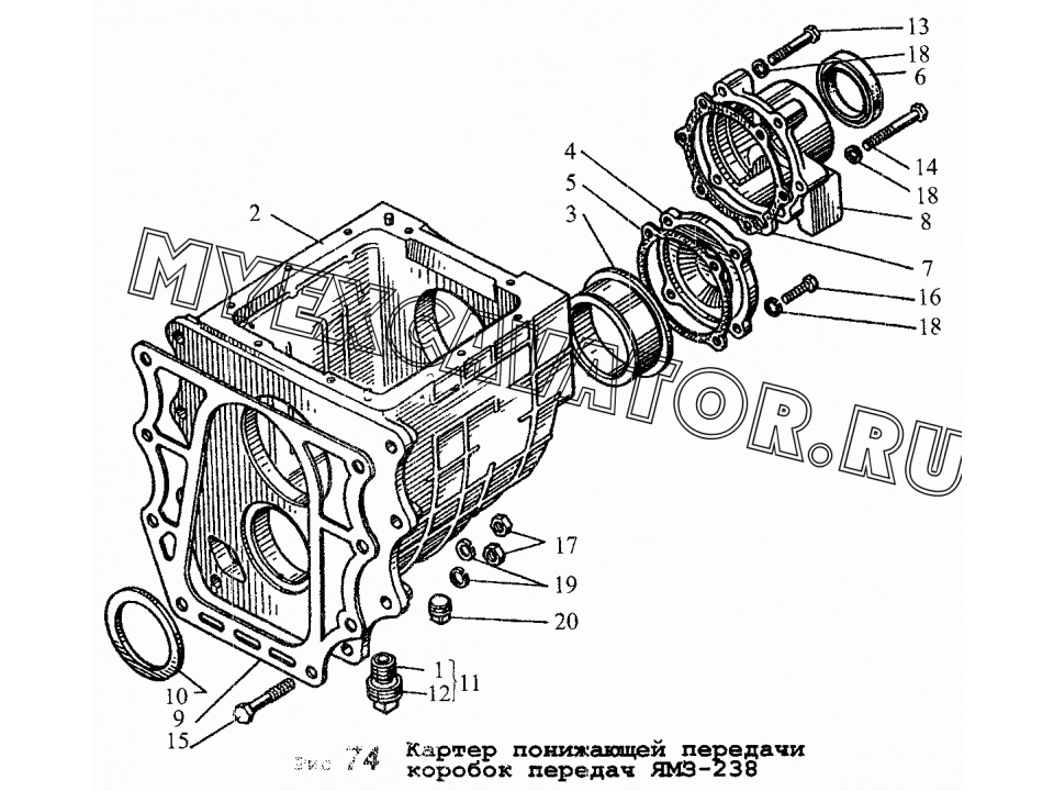 Кпп ямз 236 вторичный вал схема