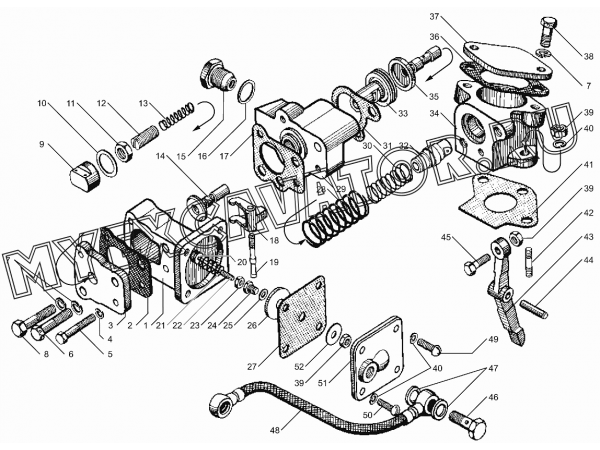 Корректор подачи топлива по наддуву ЯМЗ 238Б
