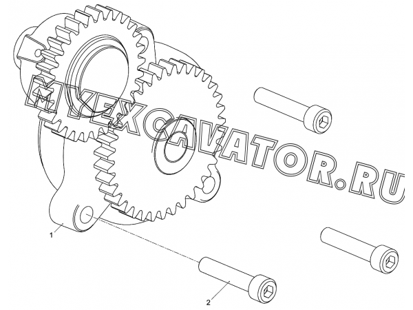 Установка масляного насоса 5340.1011005 ЯМЗ 534