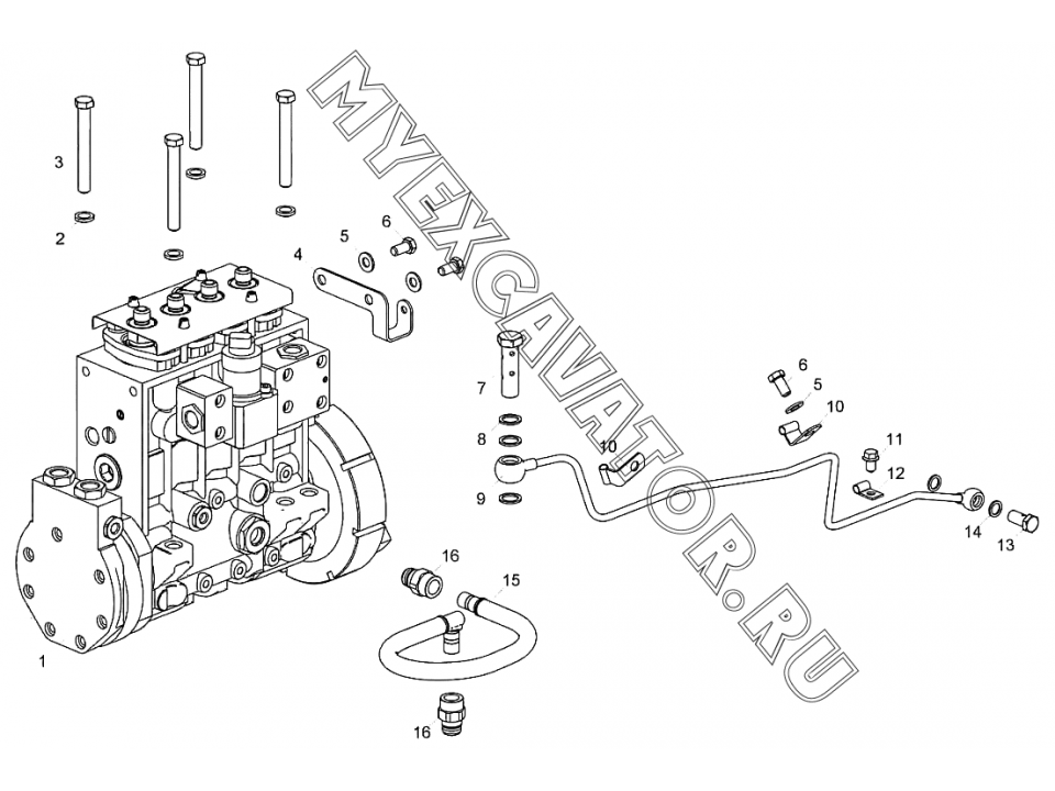 Установка топливного насоса высокого давления 6585.1111005 ЯМЗ 6585