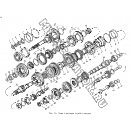 Вторичный вал кпп ямз 239 схема - 88 фото