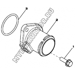 Водяной насос/WATER PUMP INLET, 4045HF280 (S/N: A19001-) G1-34-1 Hidromek HMK 102 B