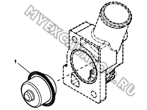 Термостат/THERMOSTAT, 4045HF280 (S/N: A19001-) G1-12-1 Hidromek HMK 102 B