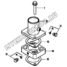 Впускной патрубок/INTAKE MANIFOLD, 4045HF280 (S/N: A19001-) G1-8-1 Hidromek HMK 102 B