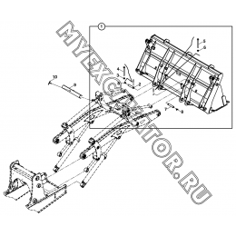 Погрузочное оборудование/LOADER ATTACHMENT MOUNTING (S/N: A19001-) B3-1-1 Hidromek HMK 102 B