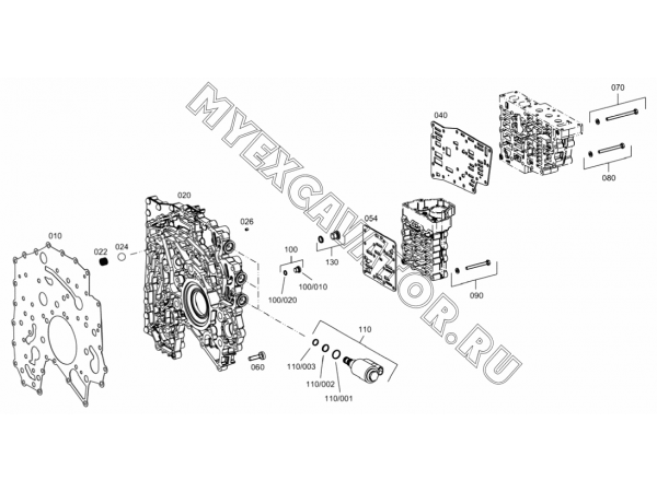 Коробка передач/CONTROL UNIT (S/N: A19001-) F3-15-1 Hidromek HMK 102 B