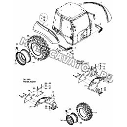 Колеса/WHEEL &amp; FENDERS (S/N: A19001-) B1-6-1 Hidromek HMK 102 B