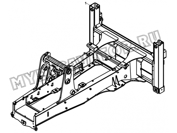 Рама/CHASSIS (S/N: A19001-) B1-1-1 Hidromek HMK 102 B