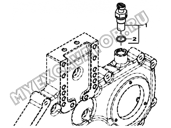 Датчик тахометра/ELECTRONIC TACH DRIVE, 4045HF280 (S/N: A19001-) G1-40-1 Hidromek HMK 102 B