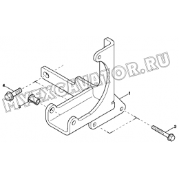 Кронштейн генератора/ALTERNATOR BRACKETS, 4045HF280 (S/N: A19001-) G1-37-1 Hidromek HMK 102 B