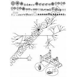 Электрооборудование/HARNESS, ENGINE, SINGLE/ DOUBLE BRAKE PEDAL, IMMOBILIZER, JOYSTICK (S/N: A19001-) C1-3-1/01 Hidromek HMK 102 B