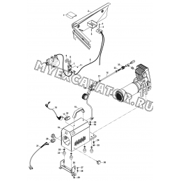 Электрооборудование/COMPRESSOR AND ELECTRIC CONNECTIONS (S/N: A19001-) C1-10-1-OP Hidromek HMK 102 B