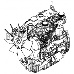 Двигатель/ENGINE, 1104D-44TA, TIER III (S/N: A80001-) G1-1-1 Hidromek HMK 102 S