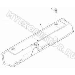 Крышка ГБЦ/CYLINDER HEAD COVER, ENGINE 1104D-44TA, TIER III (S/N: A80001-) G1-8-2 Hidromek HMK 102 S