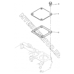 Крышка/INDUCTION MANIFOLD, ENGINE 1104D-44TA, TIER III (S/N: A80001-) G1-20-1 Hidromek HMK 102 S