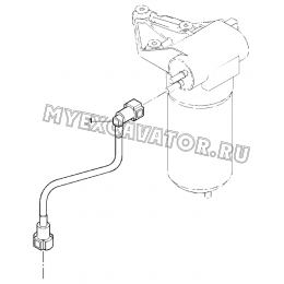 Топливный трубопровод/FILTER TO INJECTION PUMP PIPE, ENGINE 1104C-44T, RG38101 (S/N: A80001-) G1-23-2 Hidromek HMK 102 S