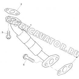 Трубопроводы/LEAK-OFF PIPES, ENGINE 1104D-44TA, TIER III (S/N: A80001-) G1-18-3 Hidromek HMK 102 S