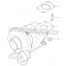 Турбокомпрессор/TURBOCHARGER, ENGINE 1104D-44TA, TIER III (S/N: A80001-) G1-18-1 Hidromek HMK 102 S