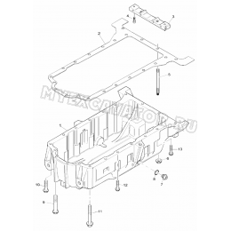 Масляный картер/SUMP, ENGINE 1104D-44TA, TIER III (S/N: A80001-) G1-7-1 Hidromek HMK 102 S