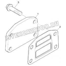 Проставка/BLANKING PLATES, ENGINE 1104D-44TA, TIER III (S/N: A80001-) G1-9-3 Hidromek HMK 102 S