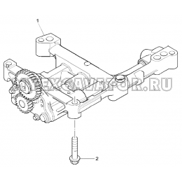 Масляный насос/LUBRICATING OIL PUMP &amp; DELIVERY HOUSING, ENGINE 1104D-44TA, TIER III (S/N: A80001-) G1-17-1 Hidromek HMK 102 S