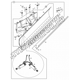 Отвал/LEVELLING, BLADE (S/N: A80001-) A1-6-1-OP1 Hidromek HMK 102 S