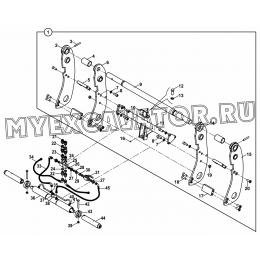 Погрузочное оборудование/QUICK COUPLER, LOADER (S/N: A80001-) A1-5-1 Hidromek HMK 102 S