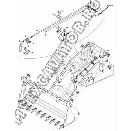 Погрузочное оборудование/SHOVEL LEVELLING MECHANISM (S/N: A80001-) B3-3-1 Hidromek HMK 102 S