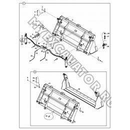 Погрузочное оборудование/SHOVEL, CLAM, MULTIPURPOSE, FOR QUICK COUPLER (S/N: A80001-) A1-1-2-OP Hidromek HMK 102 S