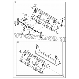 Погрузочное оборудование/SHOVEL, CLAM, 4 IN 1 MULTIPURPOSE (S/N: A80001-) A1-1-1 Hidromek HMK 102 S