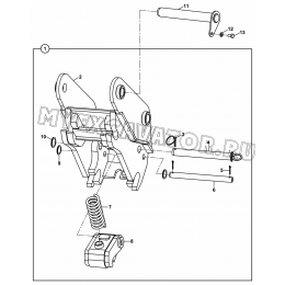 Рабочее оборудование/QUICK COUPLER, BACKHOE (S/N: A80001-) A2-6-1 Hidromek HMK 102 S