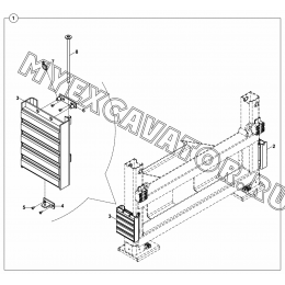 Экскаваторное оборудование/FOOT (S/N: A80001-) B4-6-1-OP Hidromek HMK 102 S