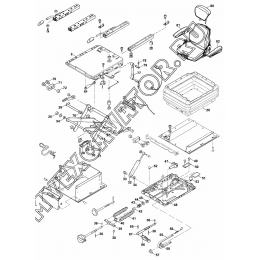 Сиденье оператора/OPERATOR SEAT, (1153486), MSG85-00 (S/N: A80001-) B2-9-1-1-OP1 Hidromek HMK 102 S