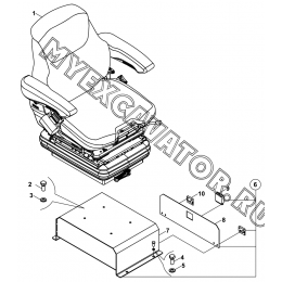 Сиденье оператора/OPERATOR SEAT, AIRPOT, (1161684), MSG95A-06 (S/N: A80001-) B2-9-1-OP2 Hidromek HMK 102 S