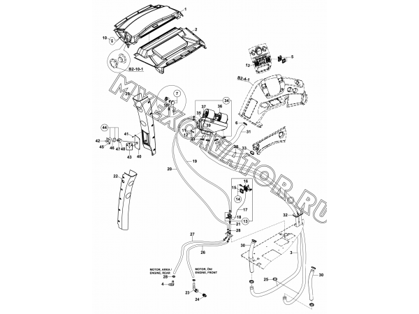 Система отопления/HEATER, HEATING SYSTEM (S/N: A80061-) H1-4-1/01 Hidromek HMK 102 S