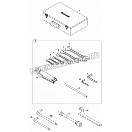 Инструменты/TOOL KIT (S/N: A80001-A80333) K1-6-1 Hidromek HMK 102 S