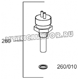 Датчик температуры/TEMP. SENSOR (S/N: A80001-) F3-20-1 Hidromek HMK 102 S