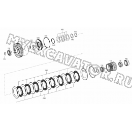 Коробка передач/COUPLING (K2) (S/N: A80001-) F3-11-1 Hidromek HMK 102 S