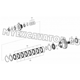 Коробка передач/COUPLING (K3) (S/N: A80001-) F3-12-1 Hidromek HMK 102 S